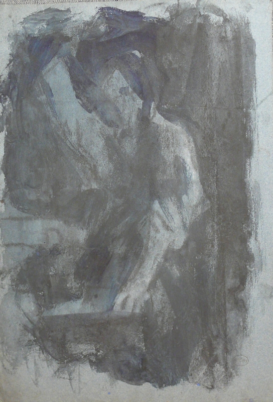 187ch Wash drawing of a figure